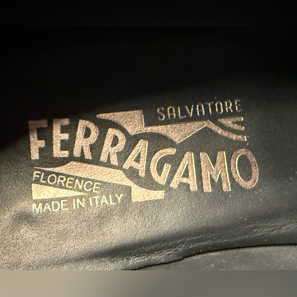 Salvatore Ferragamo Dark Brown Suede Loafers - Picture 5 of 6